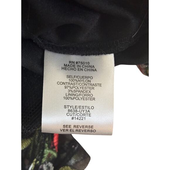 City Studio Floral Midi Dress Women 1 Black‎ Prom Homecoming Formal Party Glam - Picture 8 of 9